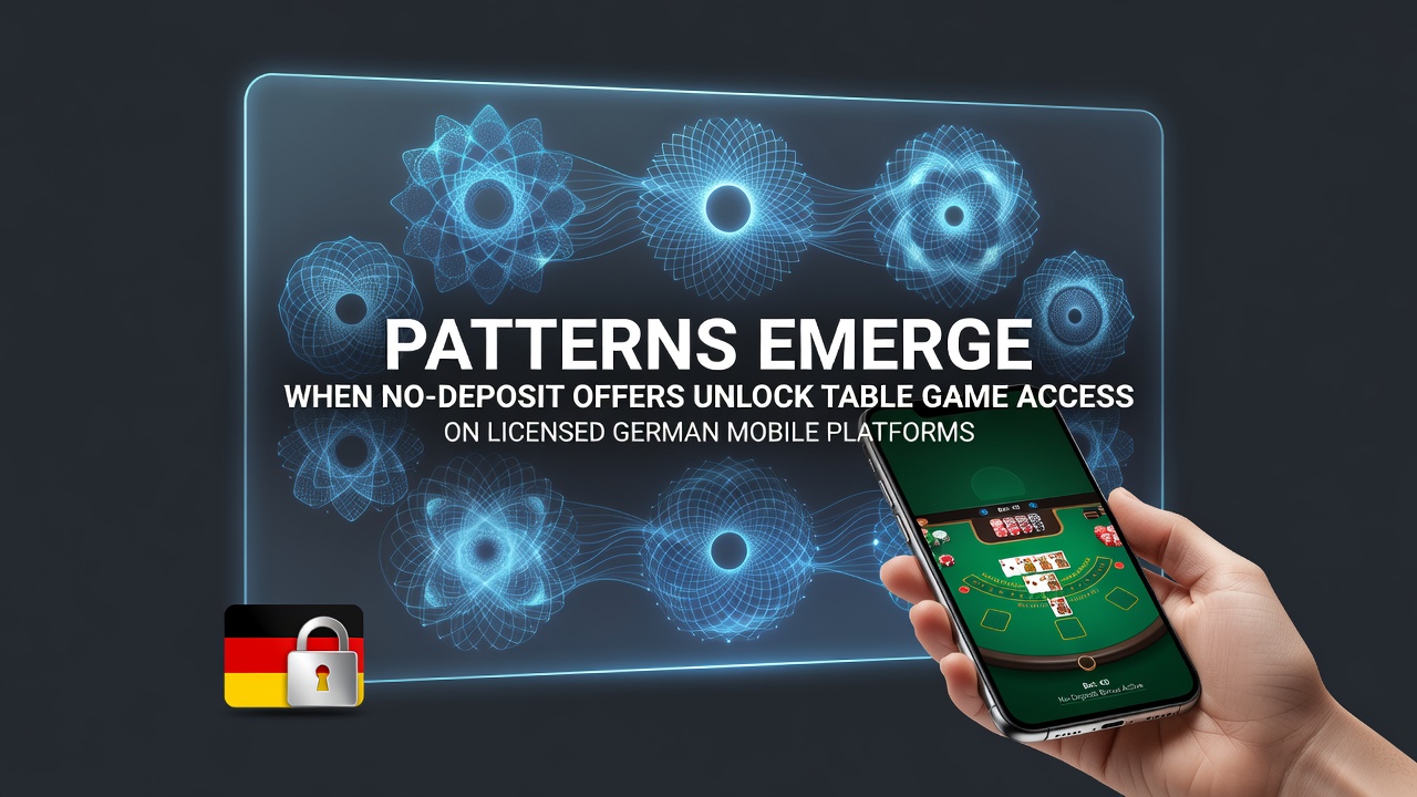 Mobile App mit Tischspiel-Interface und Bonus-Anzeige